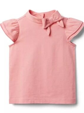 Janie and Jack Girls' Ruffle Sleeve Jersey Top